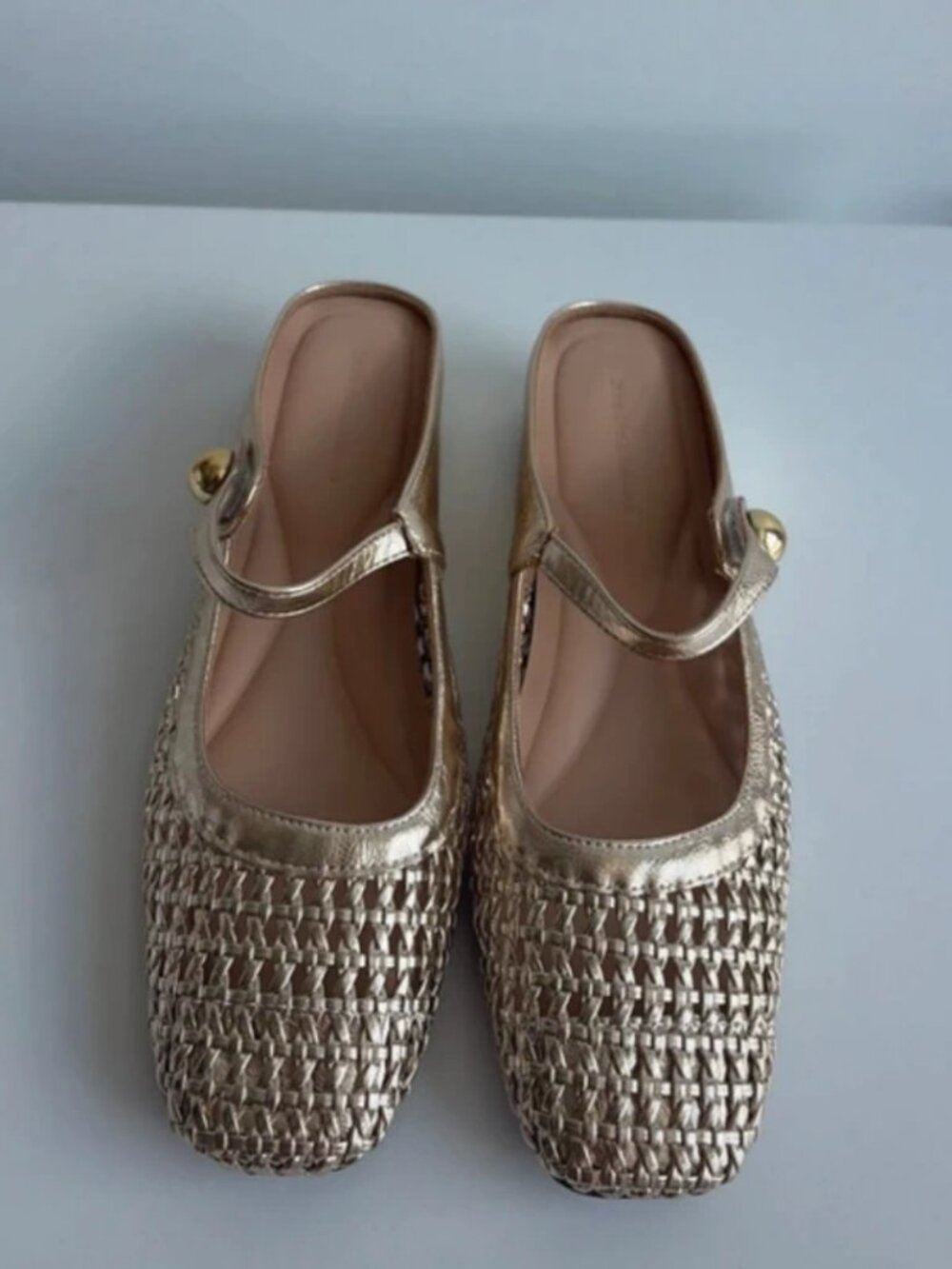 Gold ballet shoes